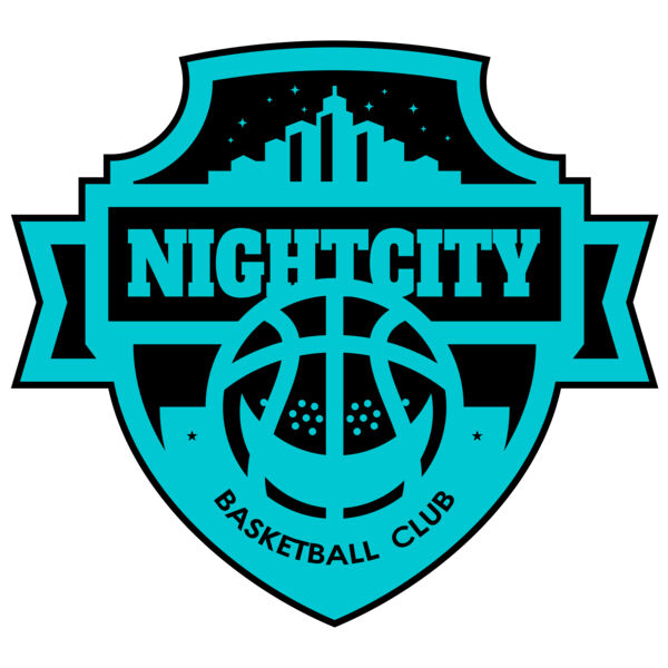 Night city Basketball club logo template Miniaturansicht