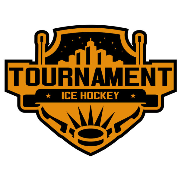 Tournament Ice Hockey logo template 02 Miniaturansicht