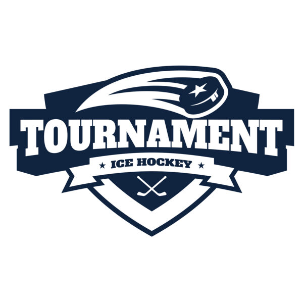 Tournament Ice Hockey logo template 02 Miniaturansicht