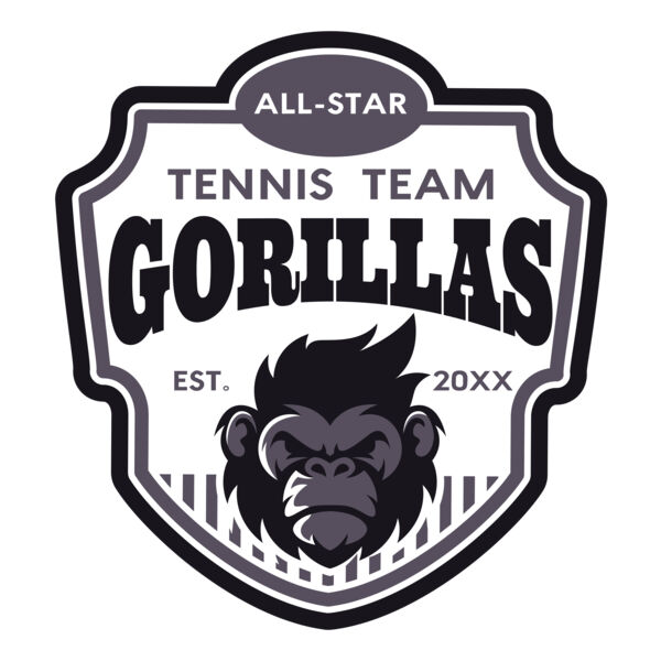 Gorillas Tennis Team 01 Miniaturansicht
