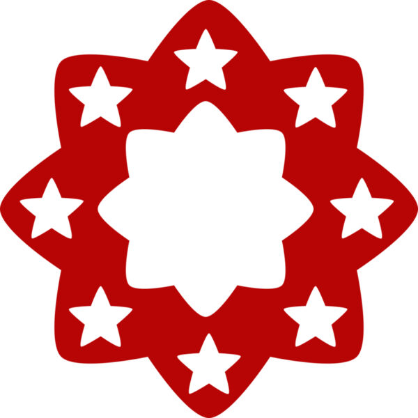 Patriotic Star Rosette Miniaturansicht