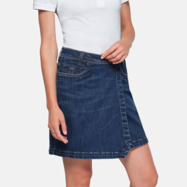 HAKRO Damen 5-Pocket-Jeansskort X-Stretch ECO Miniaturansicht