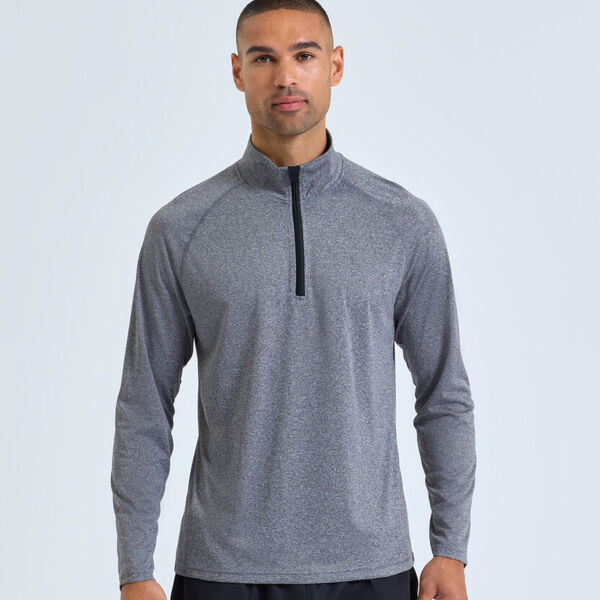 Men's TriDri® long sleeve performance ¼ zip top Miniaturansicht