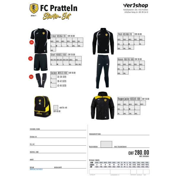 FC Pratteln Starter-Set Miniaturansicht